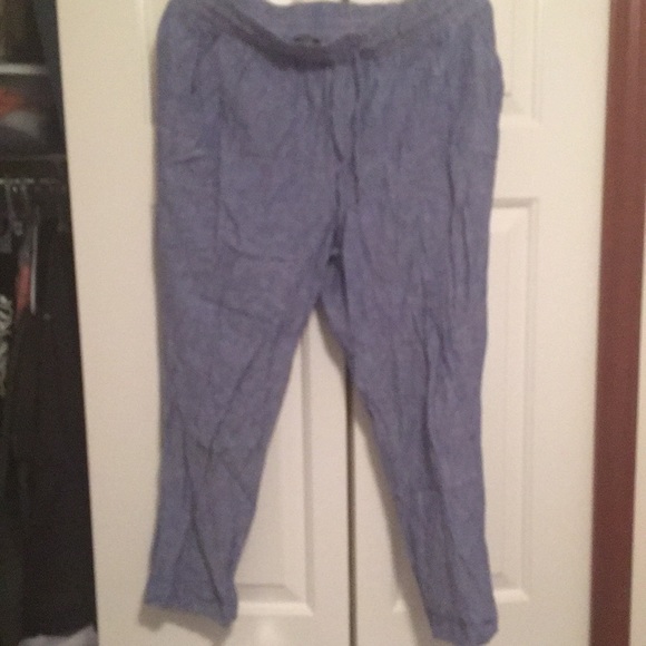 Blue elastic waist pant M - Picture 5 of 5